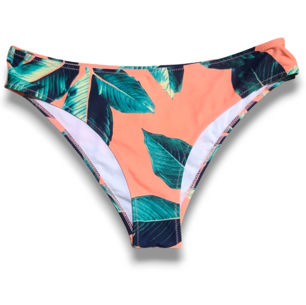 Cupshe Bikini Bottom Tropical Leaves Print Size XXL